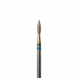 Фреза алмазна macrO TWIN PRO, "полум'я гостре", синьо-зелена насічка, d 021 PRO-243.190.021 фото
