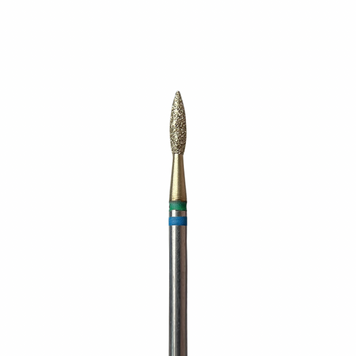 Фреза алмазна macrO TWIN PRO, "полум'я гостре", синьо-зелена насічка, d 021 PRO-243.190.021 фото