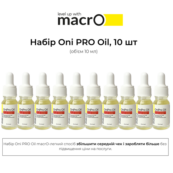 Набір олійок від оніхолізісу macrO OniPro Oil, 10 шт. ONIPRO-10-10 фото