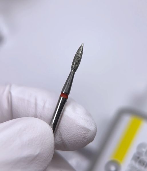 Diamond cutter macrO, "sharp flame", red notch, d 021