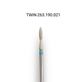 Фреза алмазна macrO TWIN PRO, "полум'я безпечне", синьо-зелена насічка, d 021 PRO-263.190.021 фото