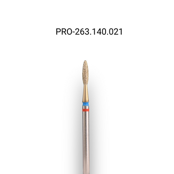 Фреза алмазна macrO TWIN PRO, "полум'я безпечне", червоно-синя насічка, d 021 PRO-263.140.021 фото