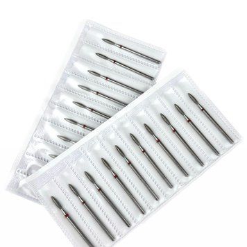 Diamond cutters macrO 20pcs, "flame safe", red notch, d 023 (8 mm)