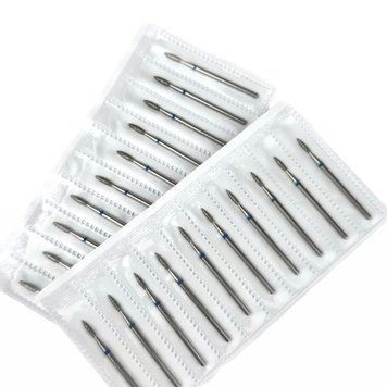 macrO diamond cutters 20pcs, "flame sharp", blue notch, d 021