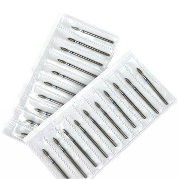 macrO diamond cutters 20pcs, "sharp flame", blue notch, d 023